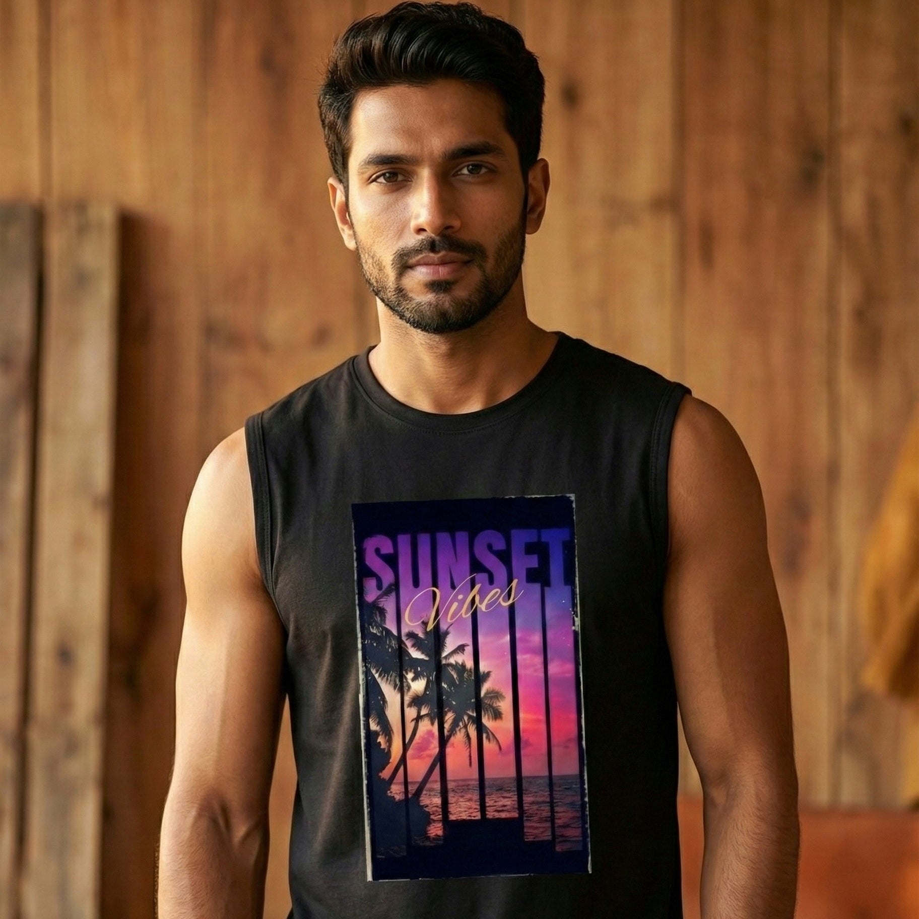 Thread Story | The "Sunset Vibes" Muscle Tee