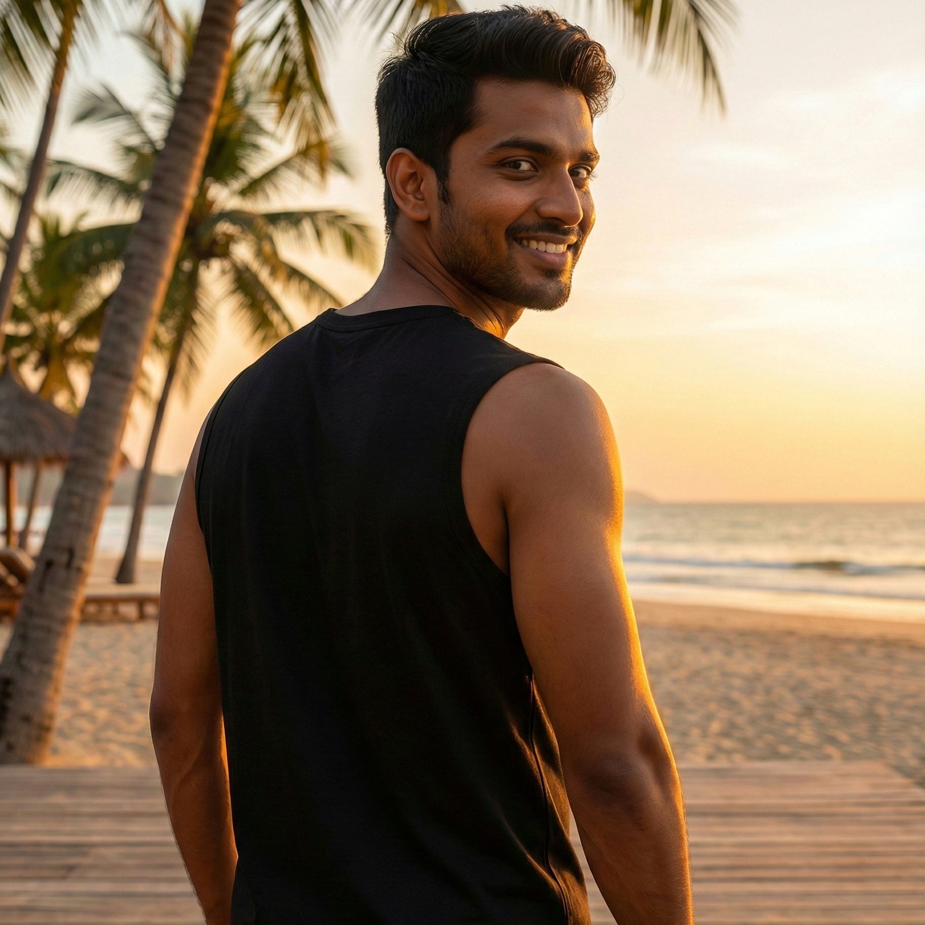 Thread Story | The "Sunset Vibes" Muscle Tee