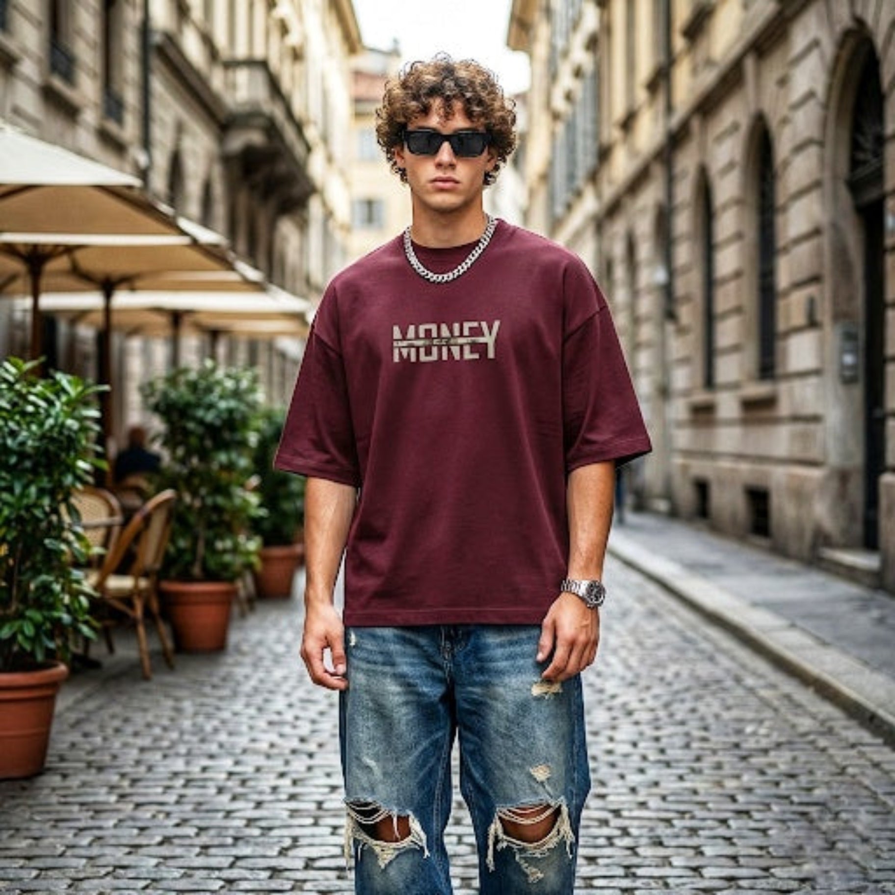 The "Cash to Burn" Terry Oversized Tee | Thread Story