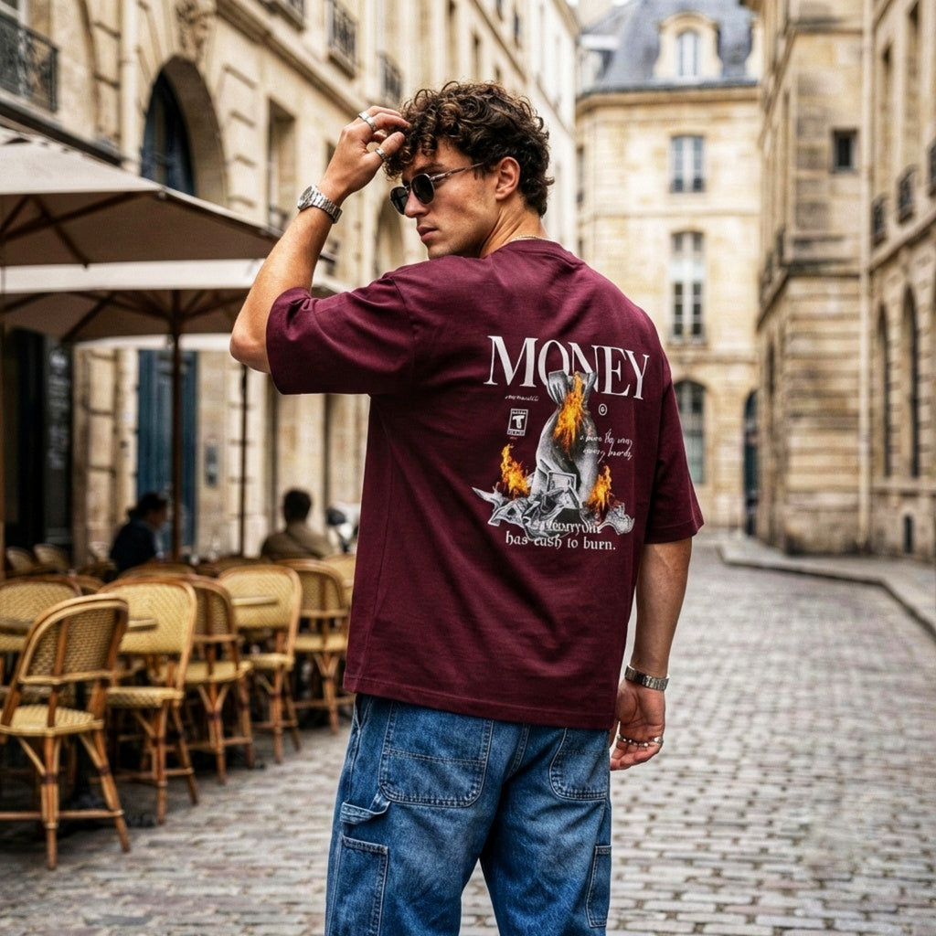 The "Cash to Burn" Terry Oversized Tee | Thread Story
