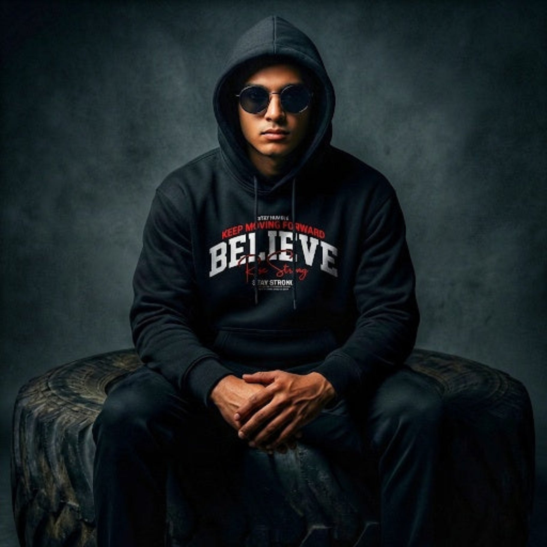 Thread Story | "Rise Strong" Unisex Pullover Hoodie