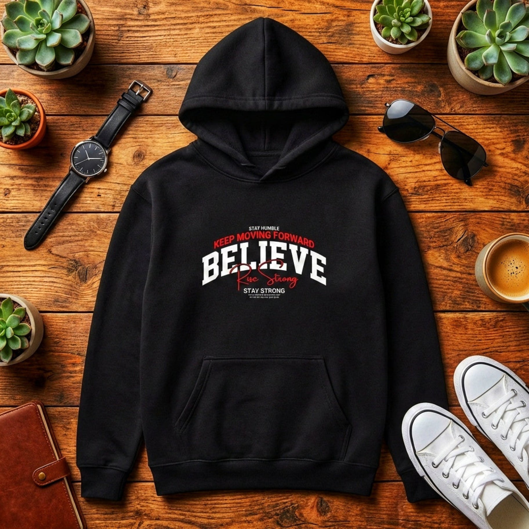 Thread Story | "Rise Strong" Unisex Pullover Hoodie