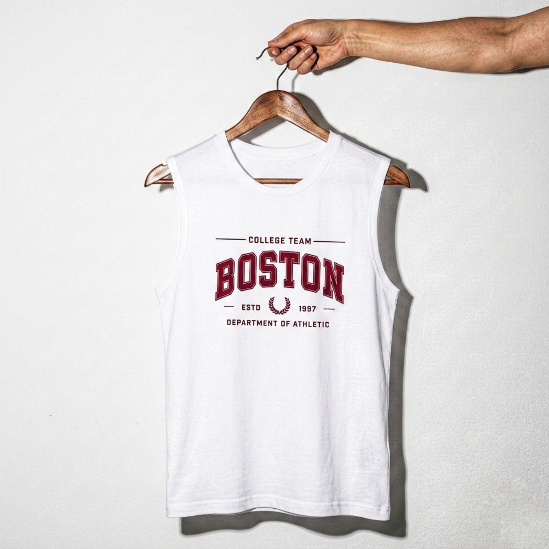 Thread Story | Sleeveless T-Shirt – Boston Varsity Edition