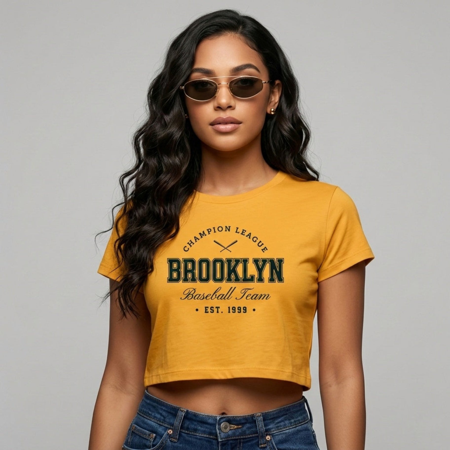 Thread Story | Brooklyn Collegiate Graphic Crop Top
