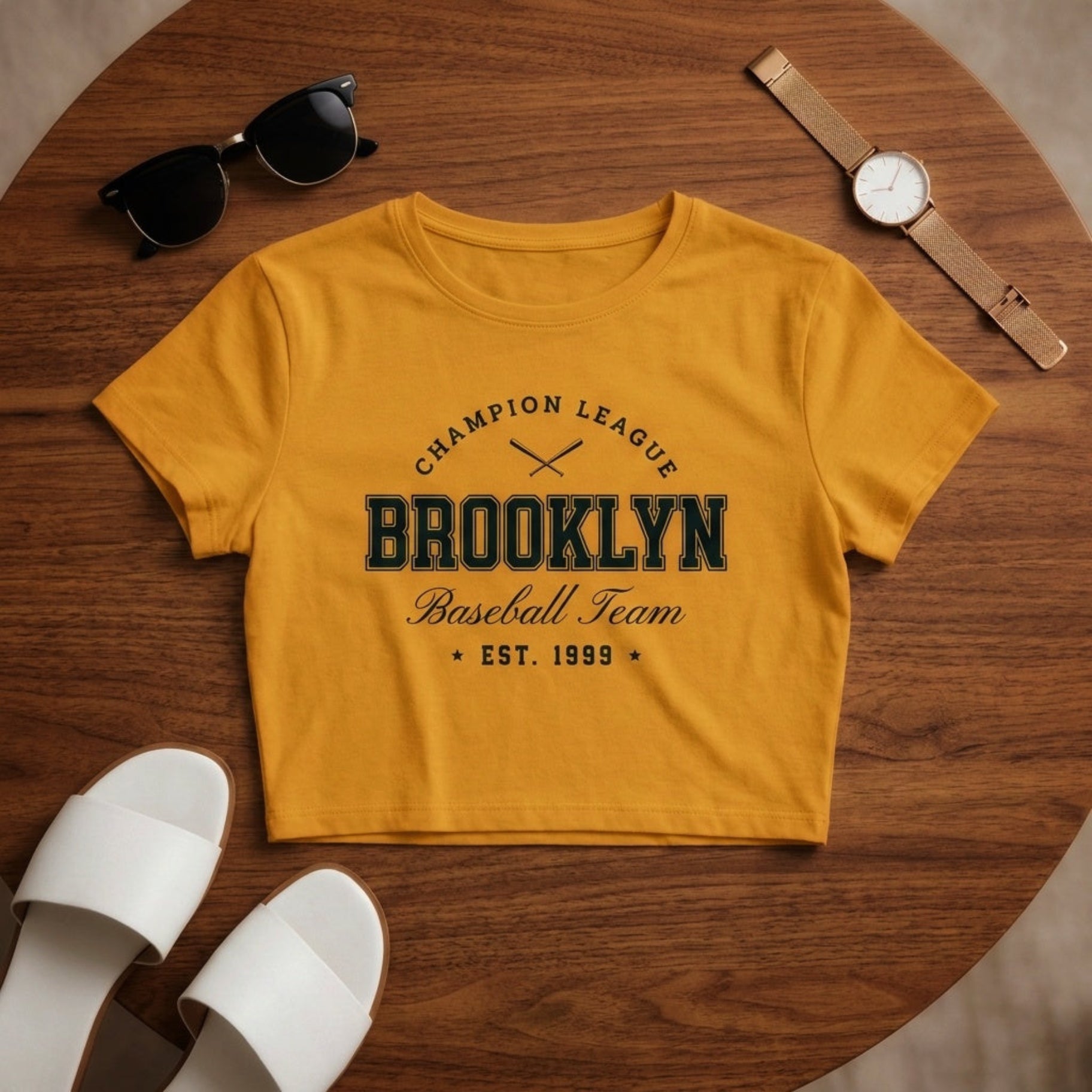 Thread Story | Brooklyn Collegiate Graphic Crop Top