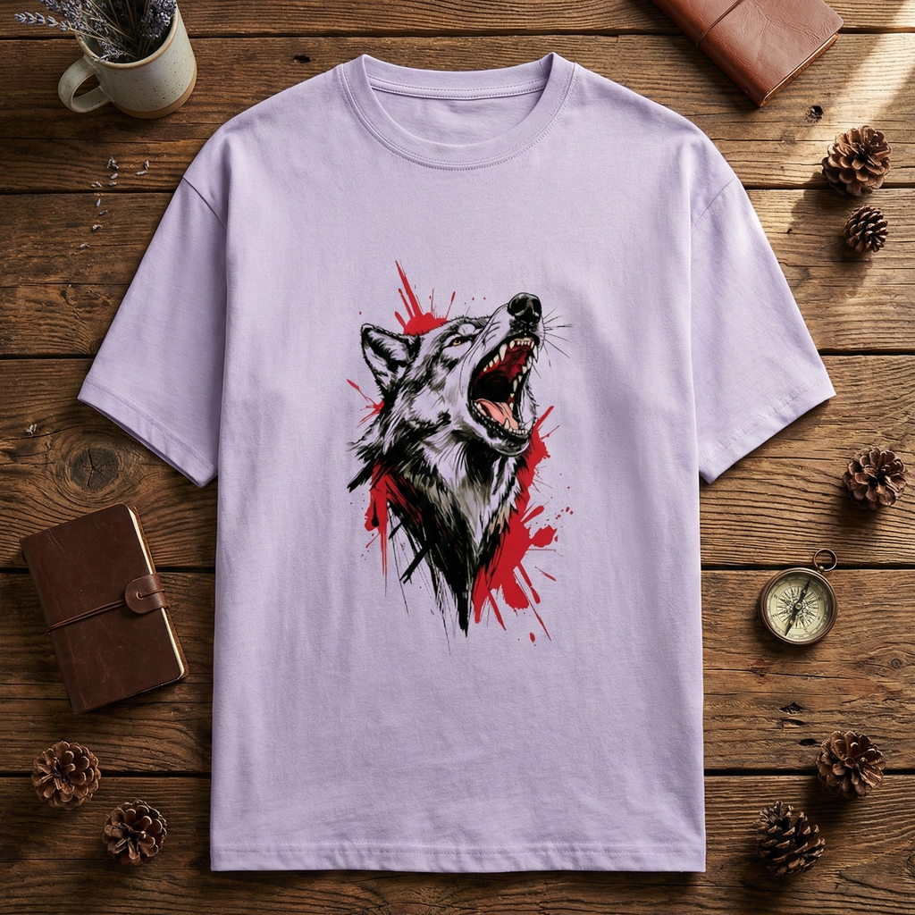 The 'Wild Call' Graphic Tee- Wolf Edition