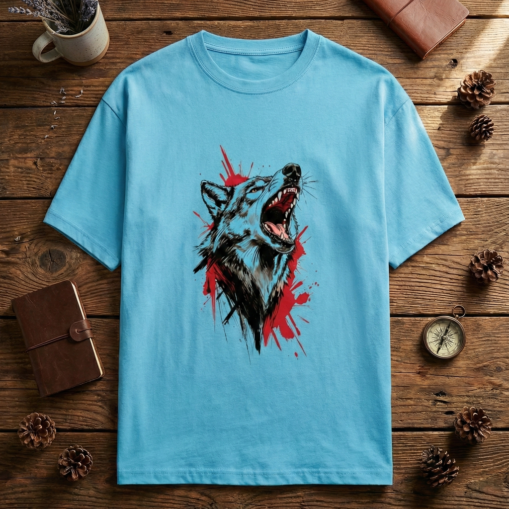 The 'Wild Call' Graphic Tee- Wolf Edition