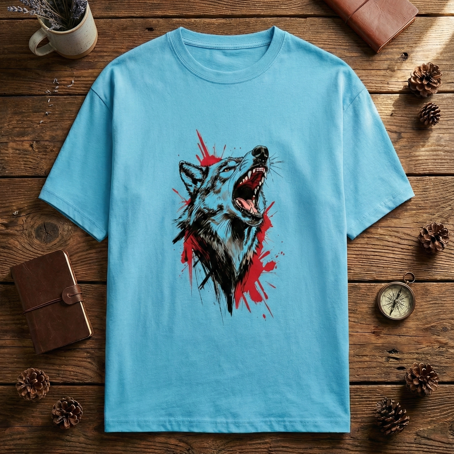 The 'Wild Call' Graphic Tee- Wolf Edition