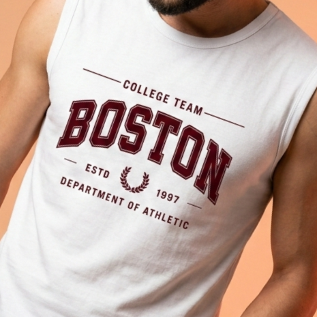 Thread Story | Sleeveless T-Shirt – Boston Varsity Edition