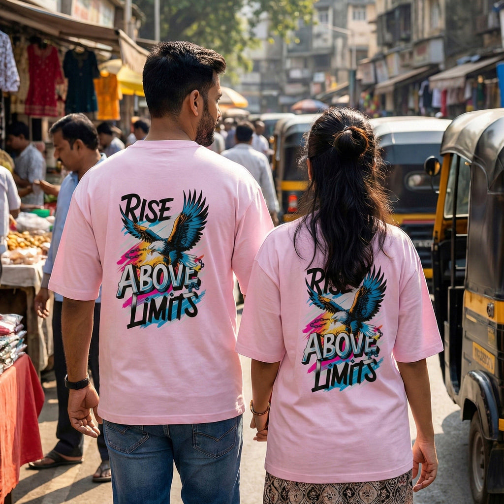 Rise Above Limits – Heavyweight Terry Oversized Tee