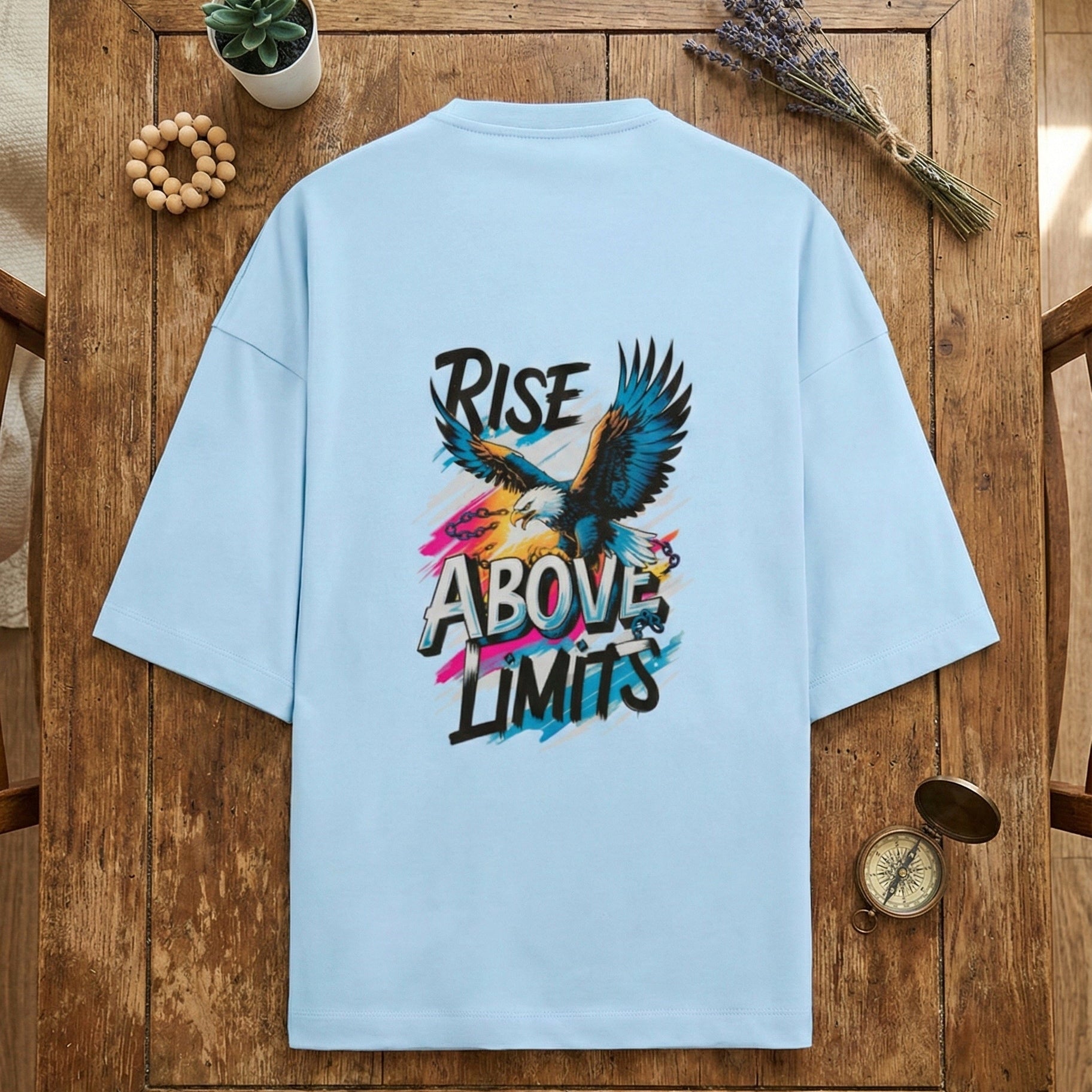 Rise Above Limits – Heavyweight Terry Oversized Tee